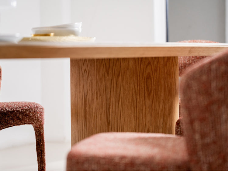 Lucerne Dining Table Natural With Ceramic