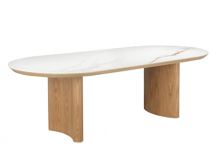 Lucerne Large Dining Table Natural With Ceramic
