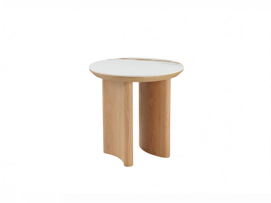 Lucerne Side Table Natural With Ceramic