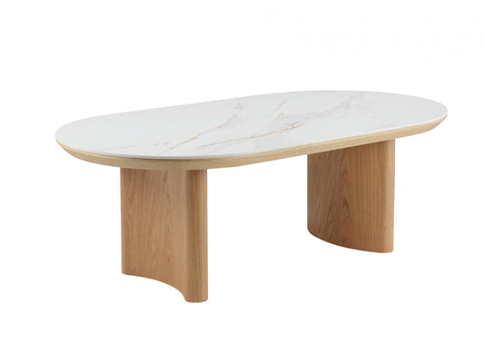 Lucerne Coffee Table Natural With Ceramic