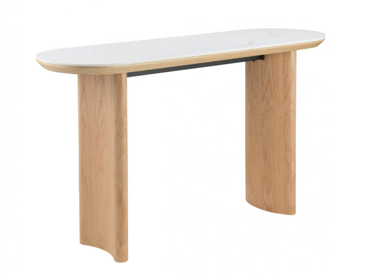 Lucerne Console Table Natural With Ceramic
