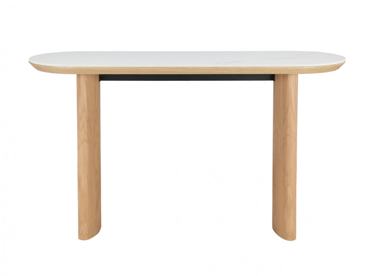 Lucerne Console Table Natural With Ceramic