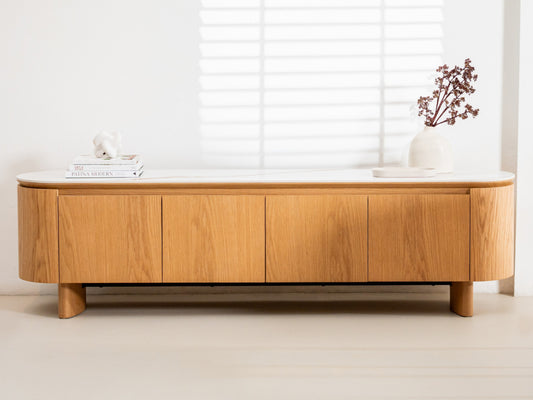 Lucerne TV Unit Natural With Ceramic