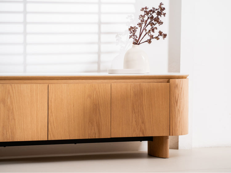 Lucerne TV Unit Natural With Ceramic