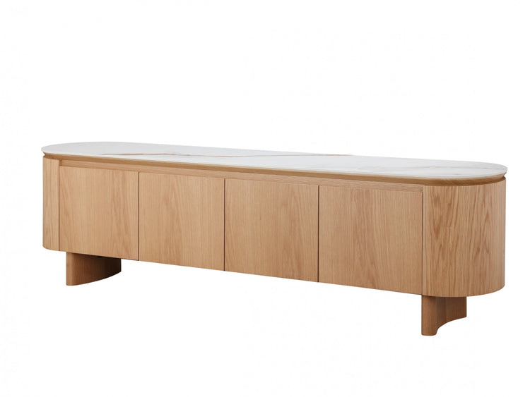 Lucerne TV Unit Natural With Ceramic