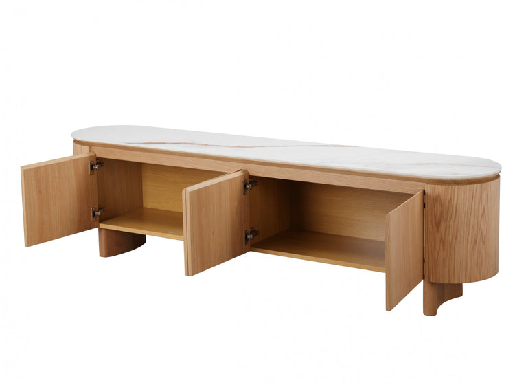 Lucerne TV Unit Natural With Ceramic