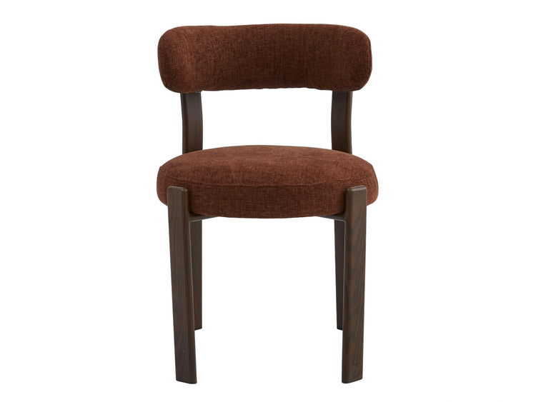 Carmo Dining Chair Rust/ Walnut Set of 2