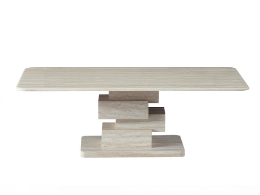 Eros Coffee Table White Travertine