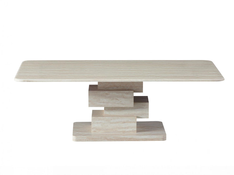 Eros Coffee Table White Travertine