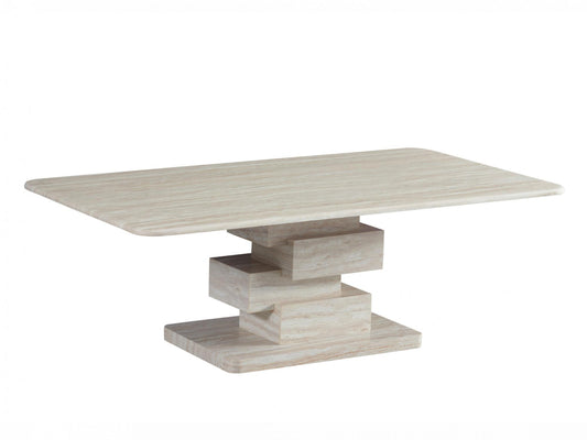 Eros Coffee Table White Travertine