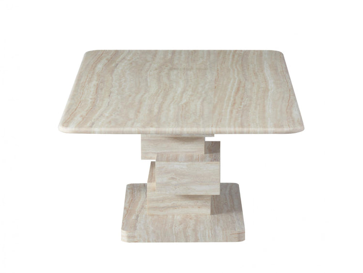 Eros Coffee Table White Travertine