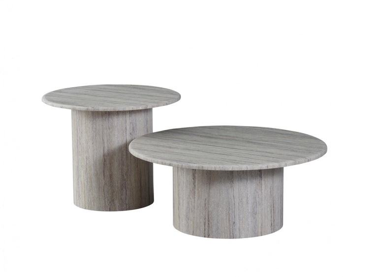 Seoul Side Table Grey Marble