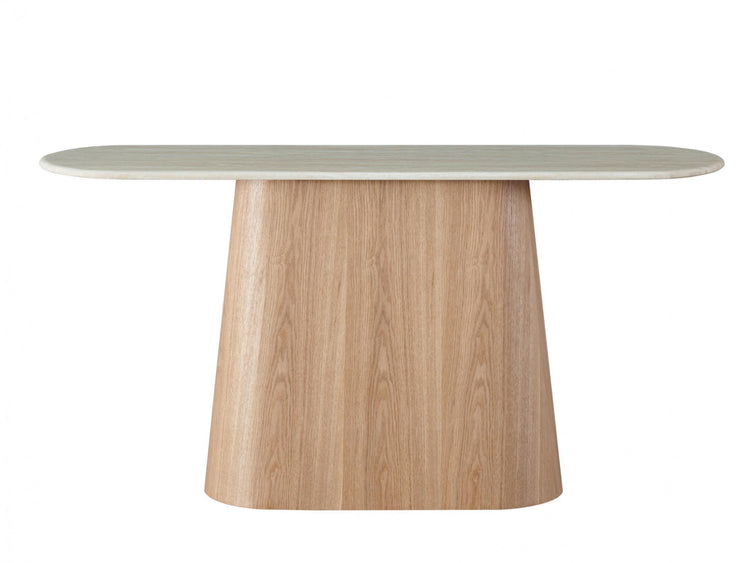 Waverley Console Table White Travertine