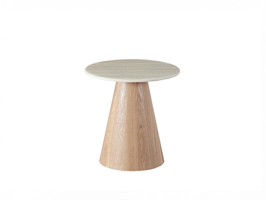 Waverley Side Table White Travertine