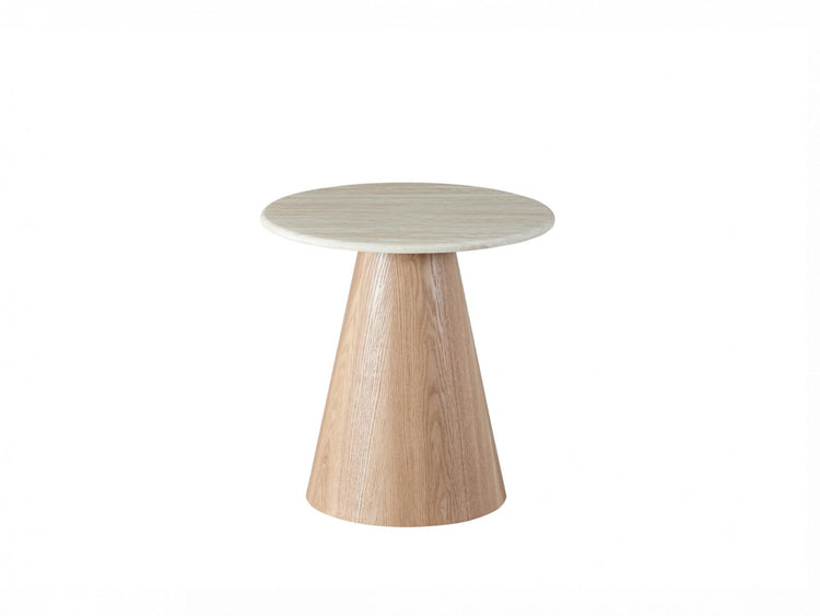 Waverley Side Table White Travertine