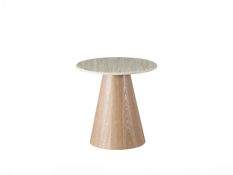 Waverley Side Table White Travertine