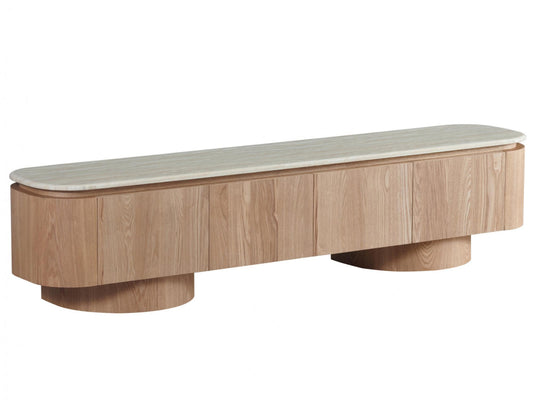 Waverley TV Unit White Travertine