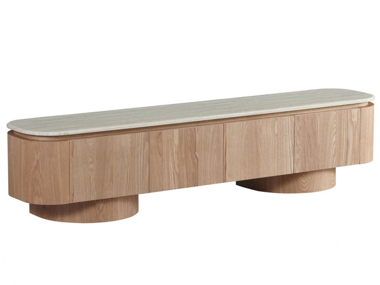 Waverley TV Unit White Travertine