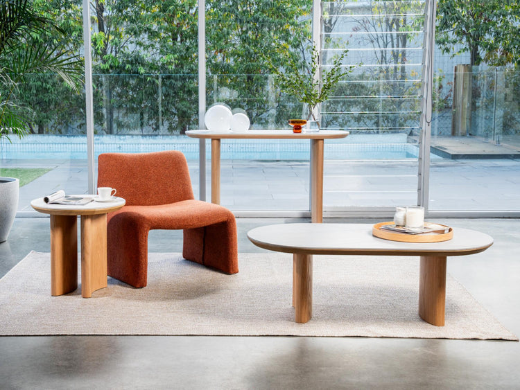 Lucerne Coffee Table Natural With Ceramic
