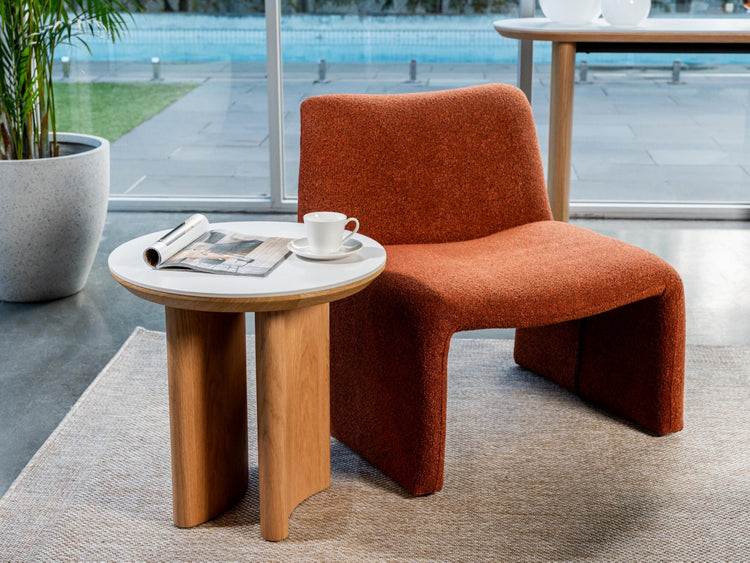 Lucerne Side Table Natural With Ceramic
