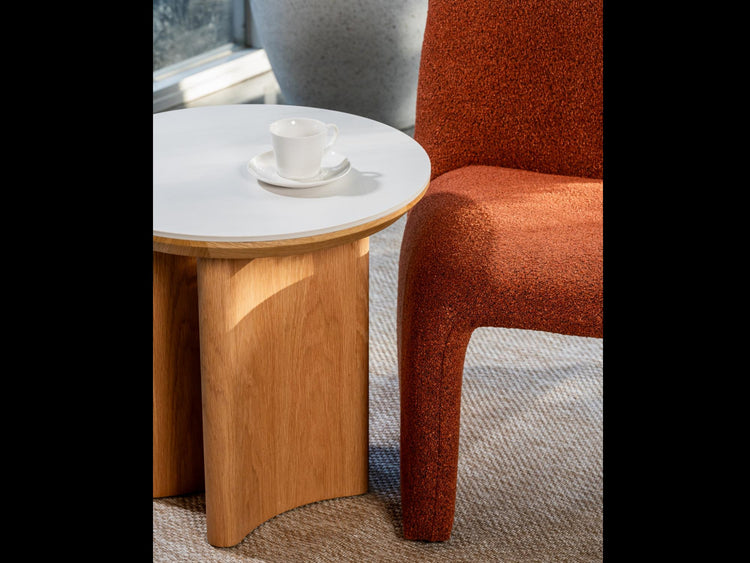 Lucerne Side Table Natural With Ceramic