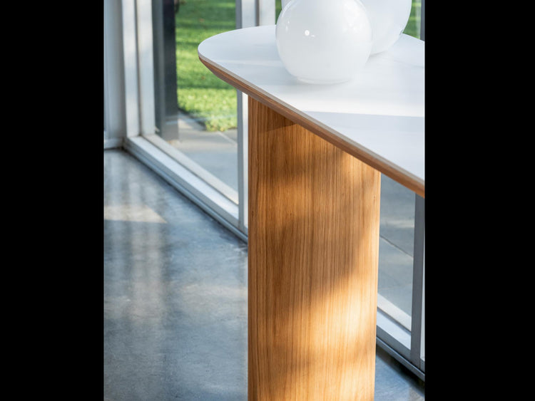 Lucerne Console Table Natural With Ceramic