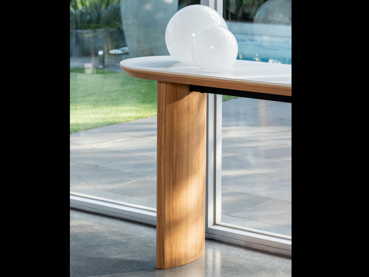 Lucerne Console Table Natural With Ceramic
