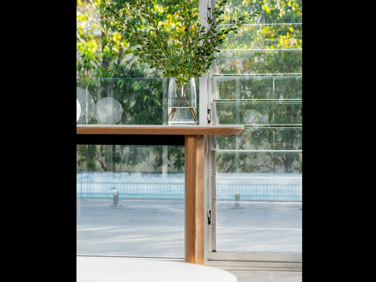 Lucerne Console Table Natural With Ceramic