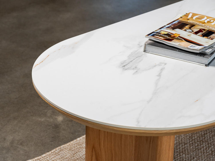 Lucerne Coffee Table Natural With Ceramic