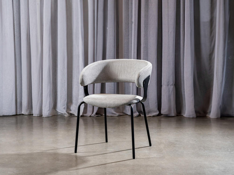 Kenny Dining Chair Silver Grey Set of 2