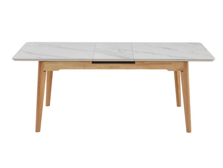 Denmark Extension Dining Table Snow White