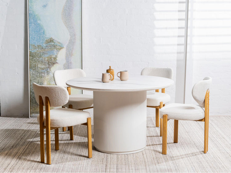 Cancun Dining Chair Beige Set of 2