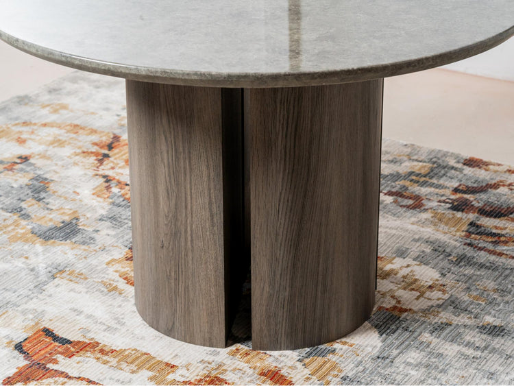 Corfu Dining Table Grey Marble