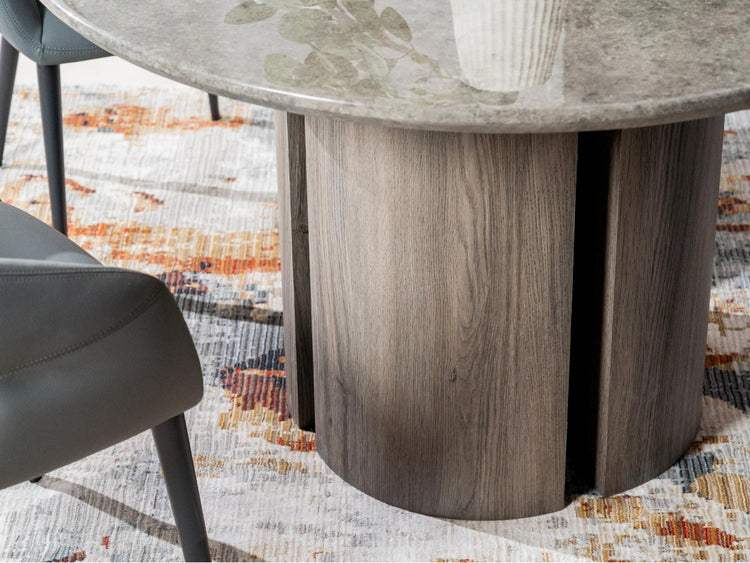 Corfu Dining Table Grey Marble