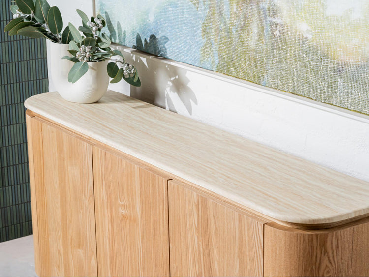 Waverley Buffet White Travertine