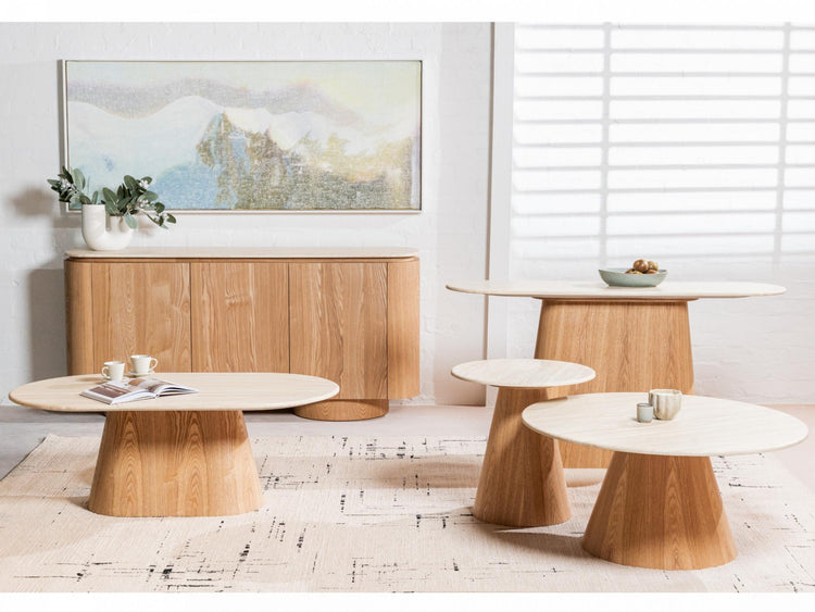 Waverley Coffee Table White Travertine