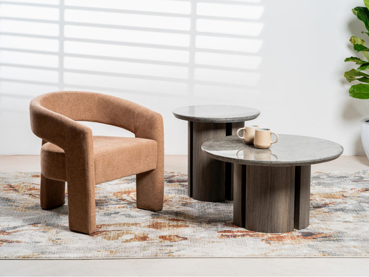 Corfu Coffee Table Grey Marble