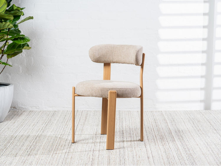 Carmo Dining Chair Beige/ Natural Set of 2