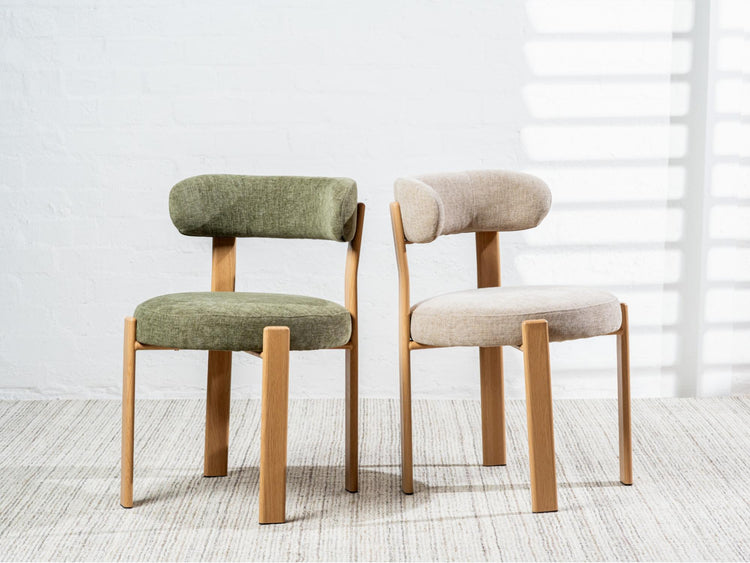 Carmo Dining Chair Olive/ Natural Set of 2