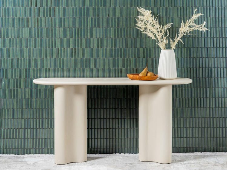 Coastal Console Table Pebble