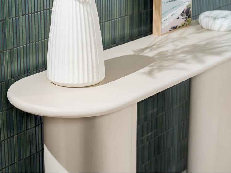 Coastal Console Table Pebble