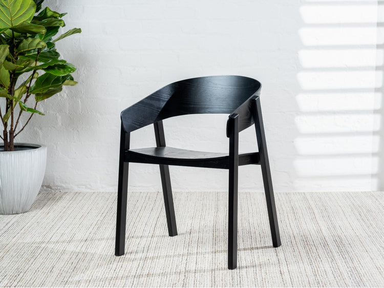 Hendriks Dining Chair Black Set of 2