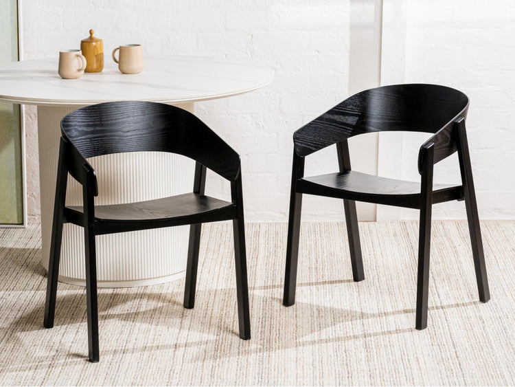 Hendriks Dining Chair Black Set of 2
