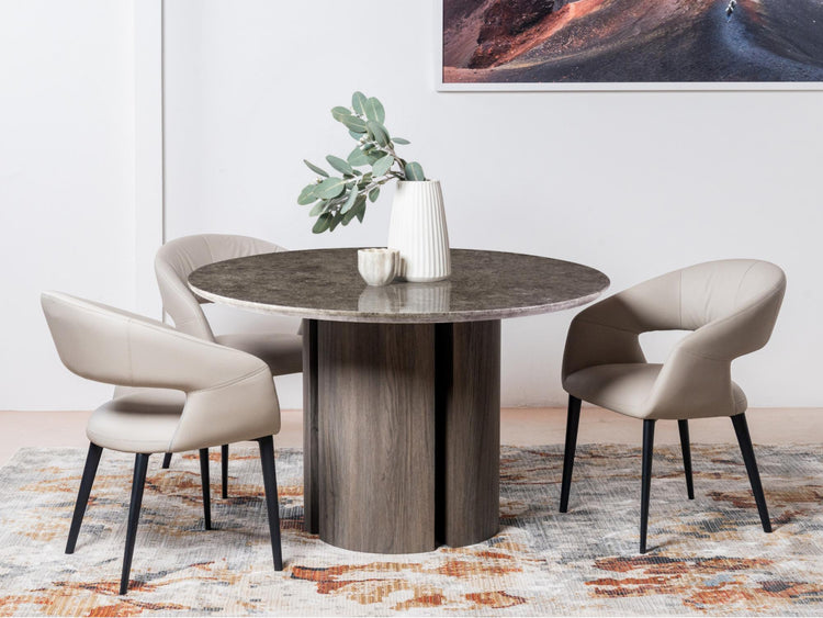 London Dining Chair Beige Set of 2