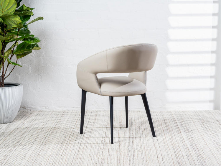 London Dining Chair Beige Set of 2