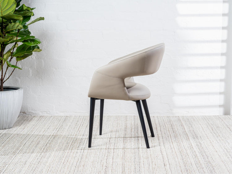 London Dining Chair Beige Set of 2