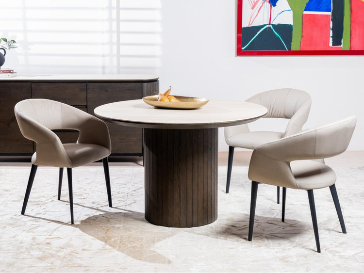 London Dining Chair Beige Set of 2