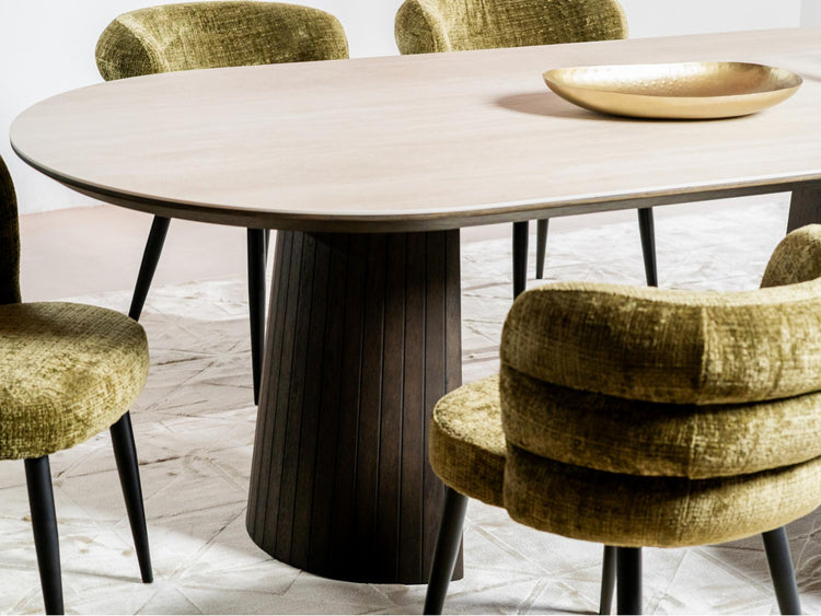 Sorrento Dining Table Bisque / Coffee