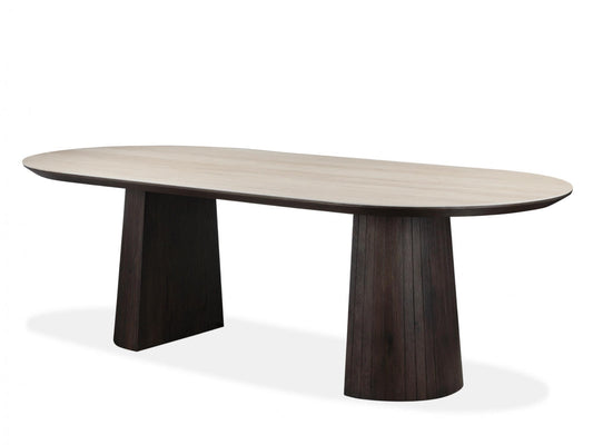 Sorrento Dining Table Bisque / Coffee