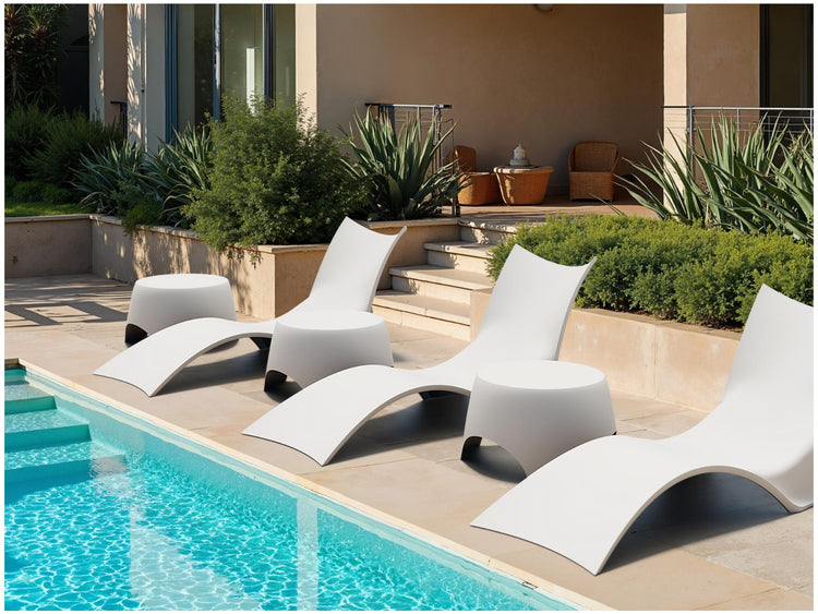 Bondi Sun Lounger White